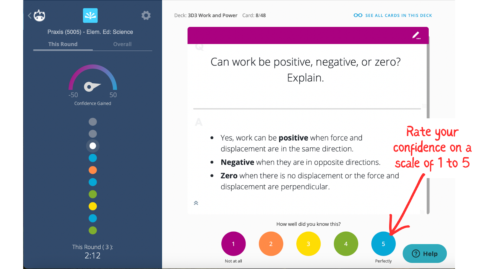 Brainscape confidence-based repetition