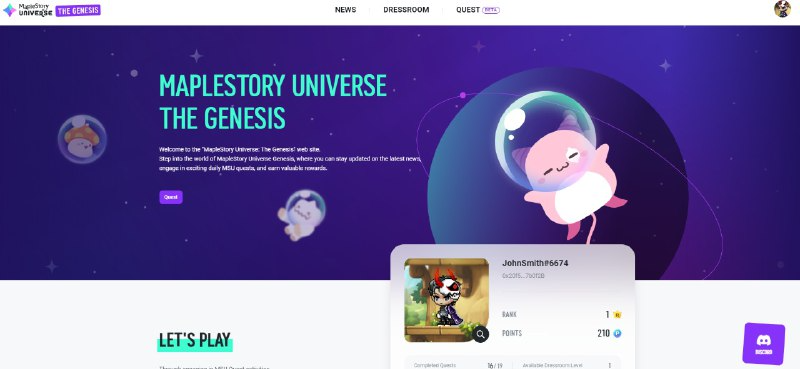 MapleStory Universe 創世任務