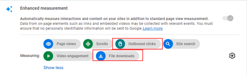 GA4 Outbound links 