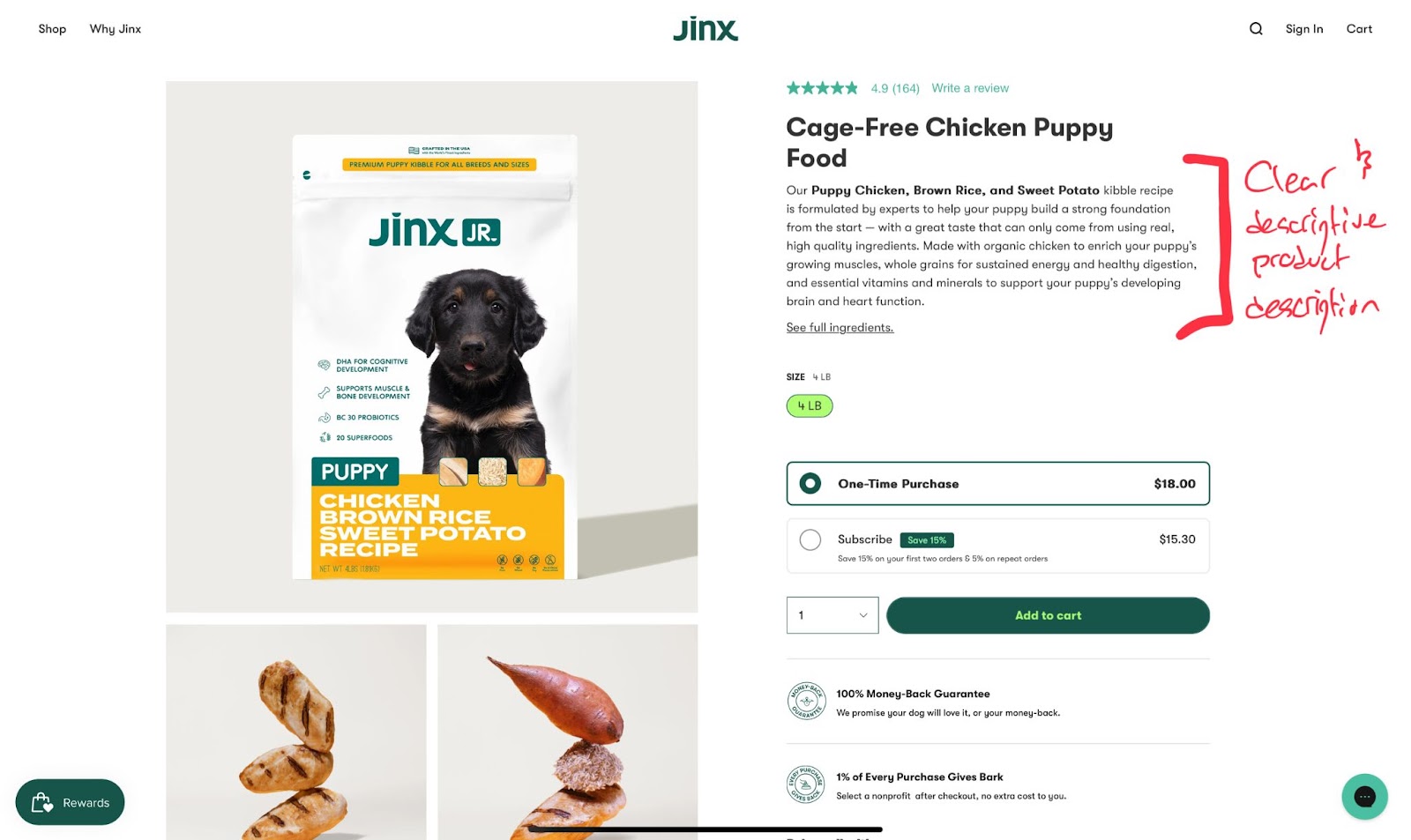 How Jinx increases ecommerce sales with landing pages