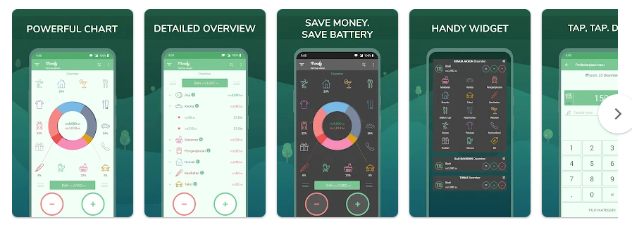 aplikasi catatan keuangan Monefy