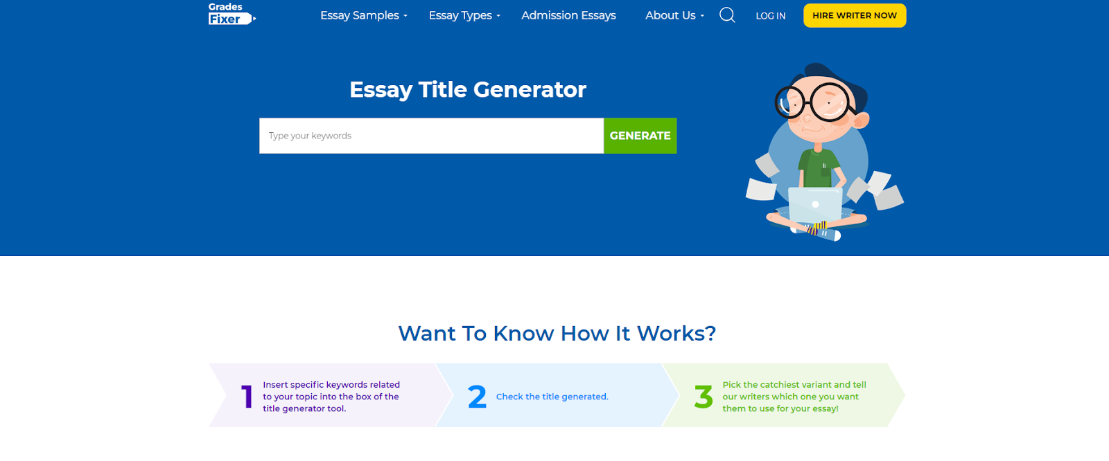 GradesFixer’s Essay Title Generator