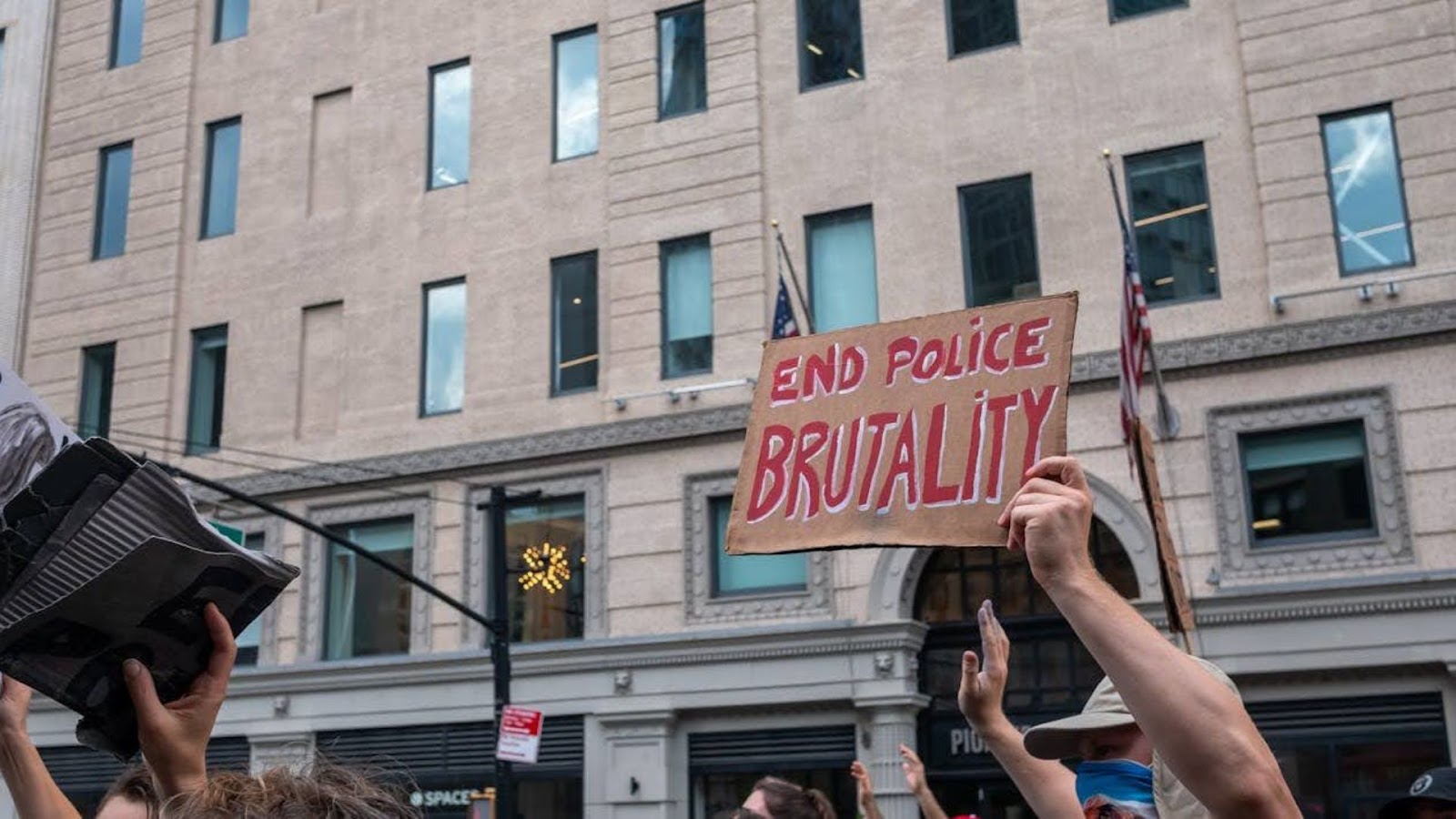 end police brutality sign