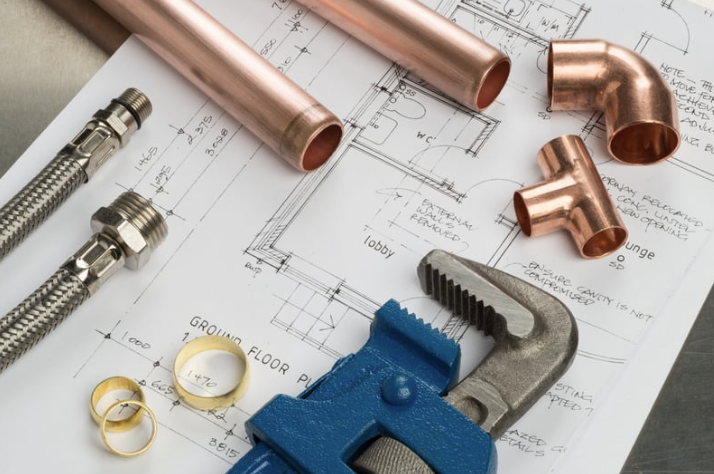 plumbing materials and plumbing plan