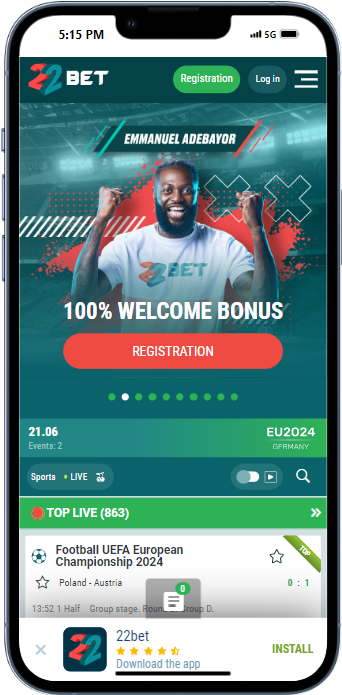 22Bet Homepage