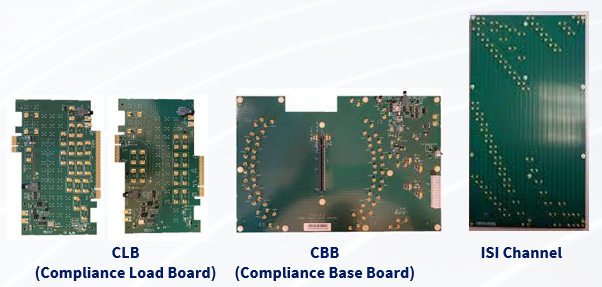 Official PCI-SIG test fixtures that are required for PCIe CEM transmitter tests