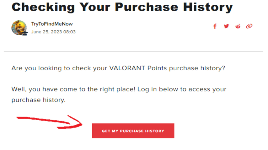 Locate Purchase History