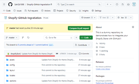 shopify bot in github repo 