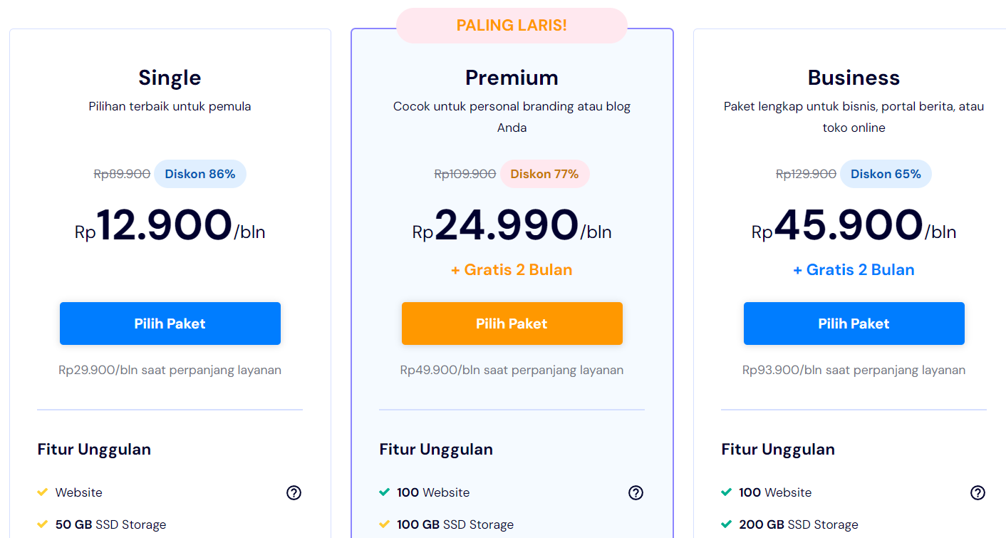 paket hosting niagahoster