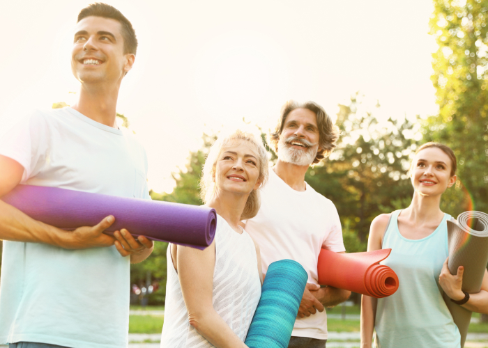 Group of People Working Out in Their 30s, 40s, and Beyond