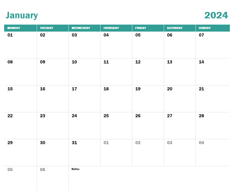 Excel Academic Calendar Template