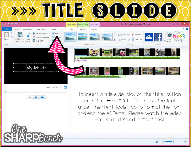 Looking for a unique end of the year student gift?! Follow this step-by-step tutorial for creating an end of the year video for your students! Simple how-to guide, featuring tips and tricks for Windows Movie Maker!
