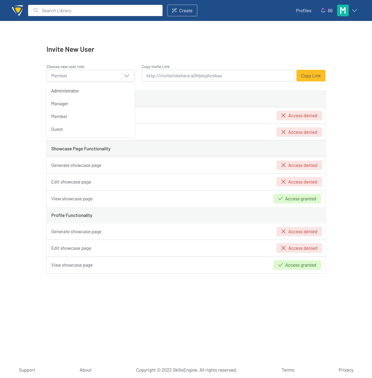 Managing an Organization on SkillsEngine