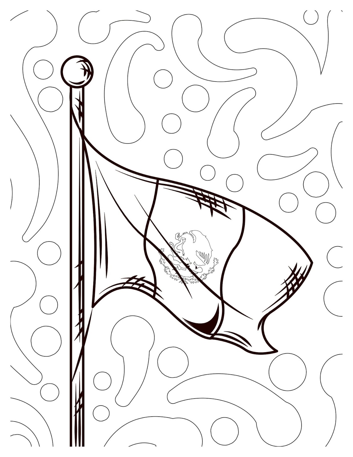 Colorful World Flags Coloring Pages 