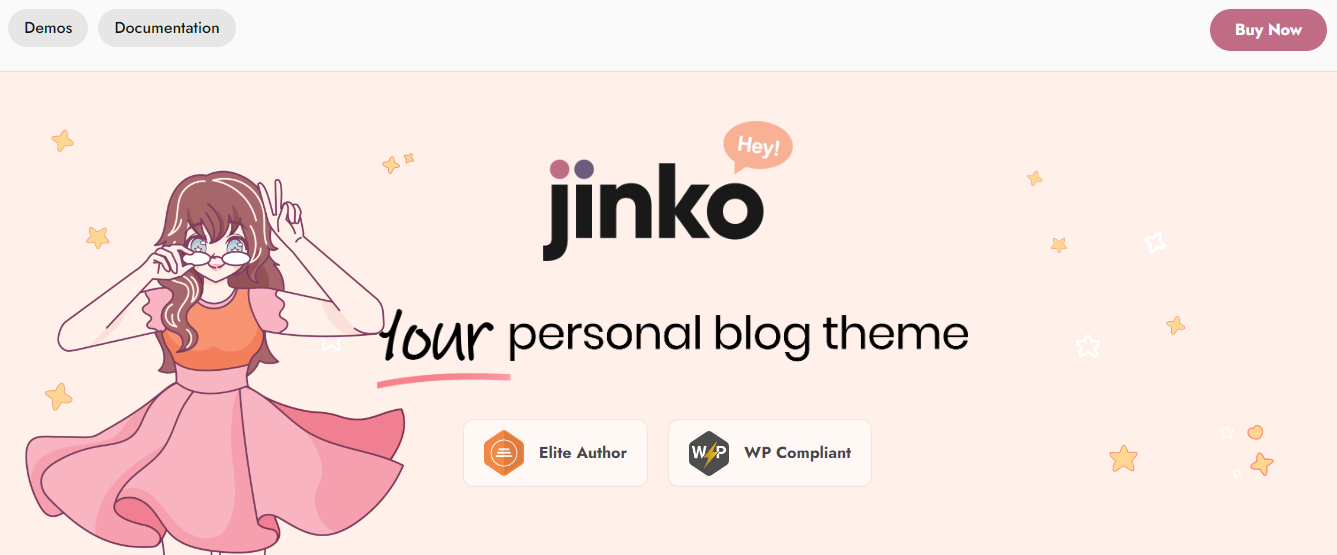 Jinko personal blog template