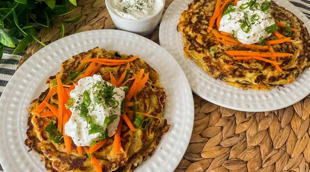 Pancakes salés aux légumes