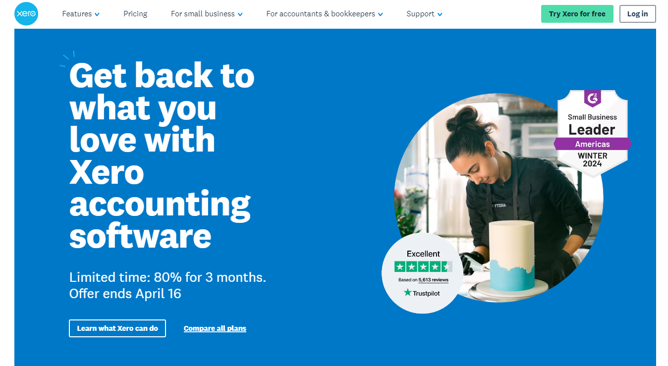 Xero Homepage