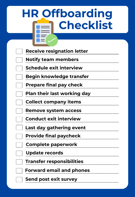 HR offboarding checklist