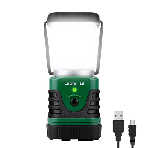 Lighting EVER 1000LM LED Camping Lantern Rechargeable, 4400mAh Power Bank, ...