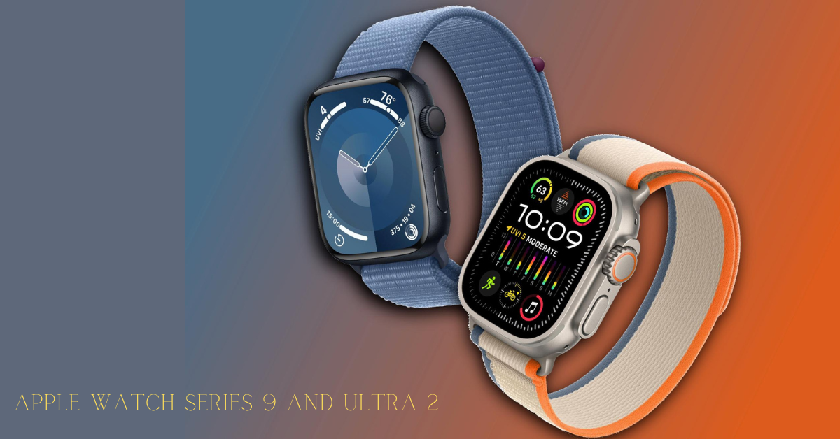 The Apple Watch Series 9 and Ultra 2, demonstrating their unique features and design.