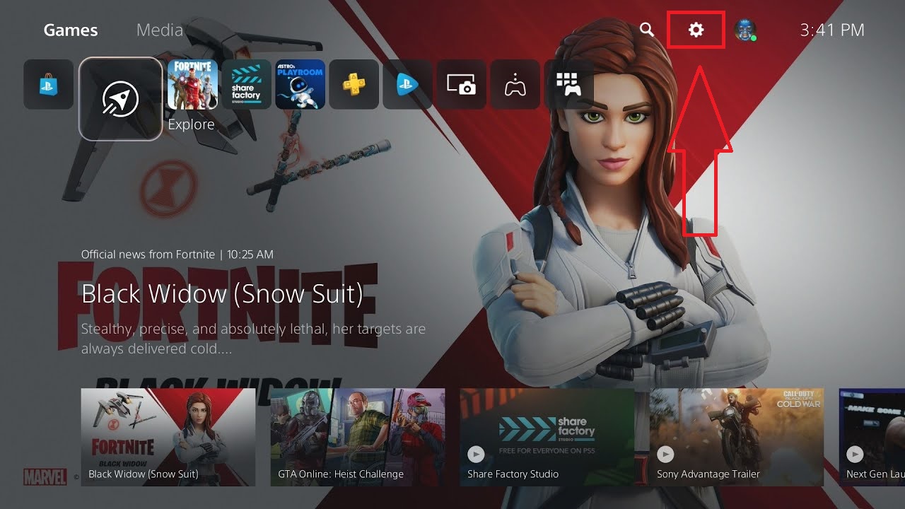 PS5 settings