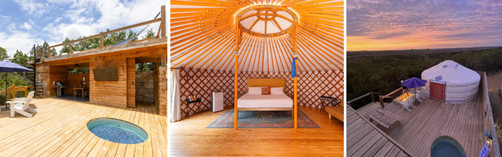 The Yurtopian in Wimberley, Texas - Yurt Glamping 