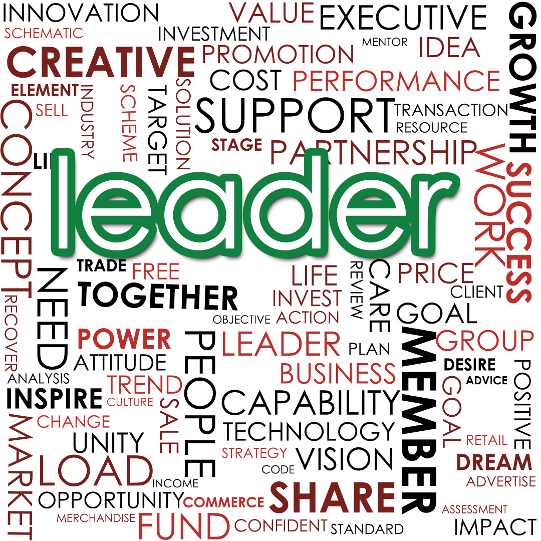 leadership word cloud