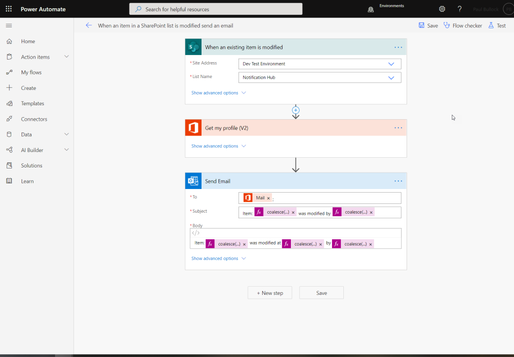 Power Automate's Logic and Control Features. 