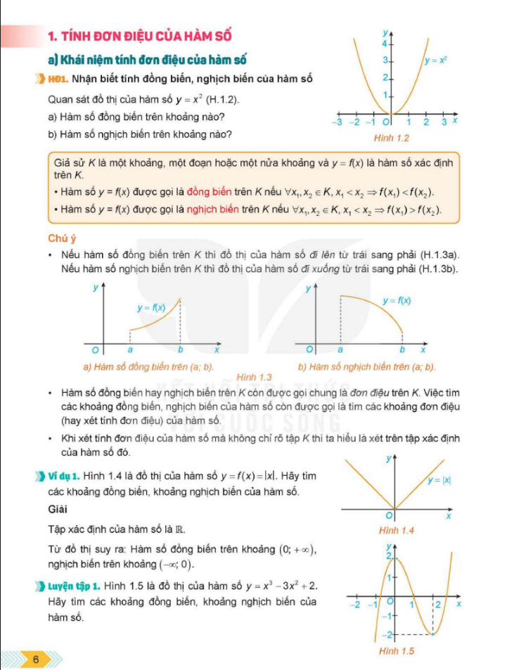 Lý thuyết Tính đơn điệu của hàm số & Các dạng bài tập