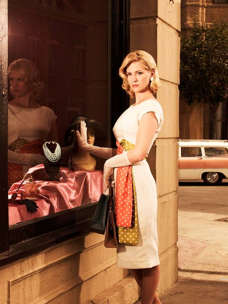 January Jones as Betty Draper in Mad Men.