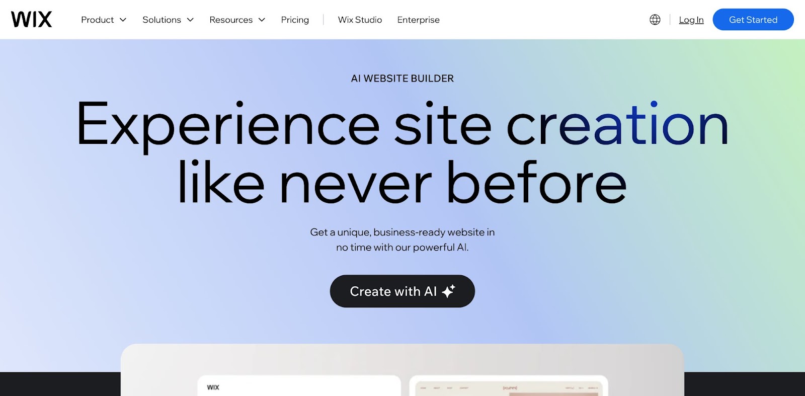 Wix AI website builder for beginner-friendly websites