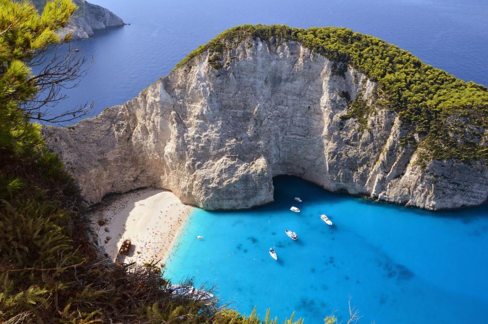 widely popular beach in zakynthos
