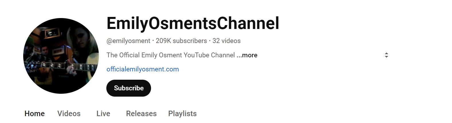 Emily Osment YouTube Channel