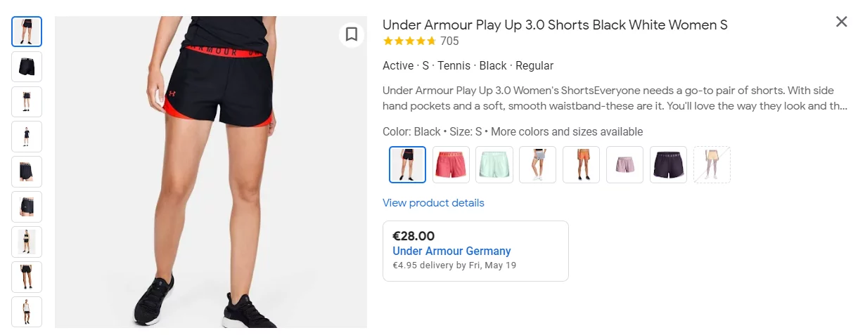 Google Shopping Product Title best practices for sporting goods