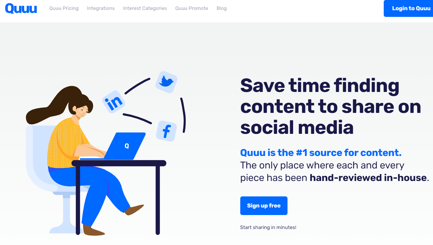 Free Content Creation Tools for Social Media Managers: Quuu