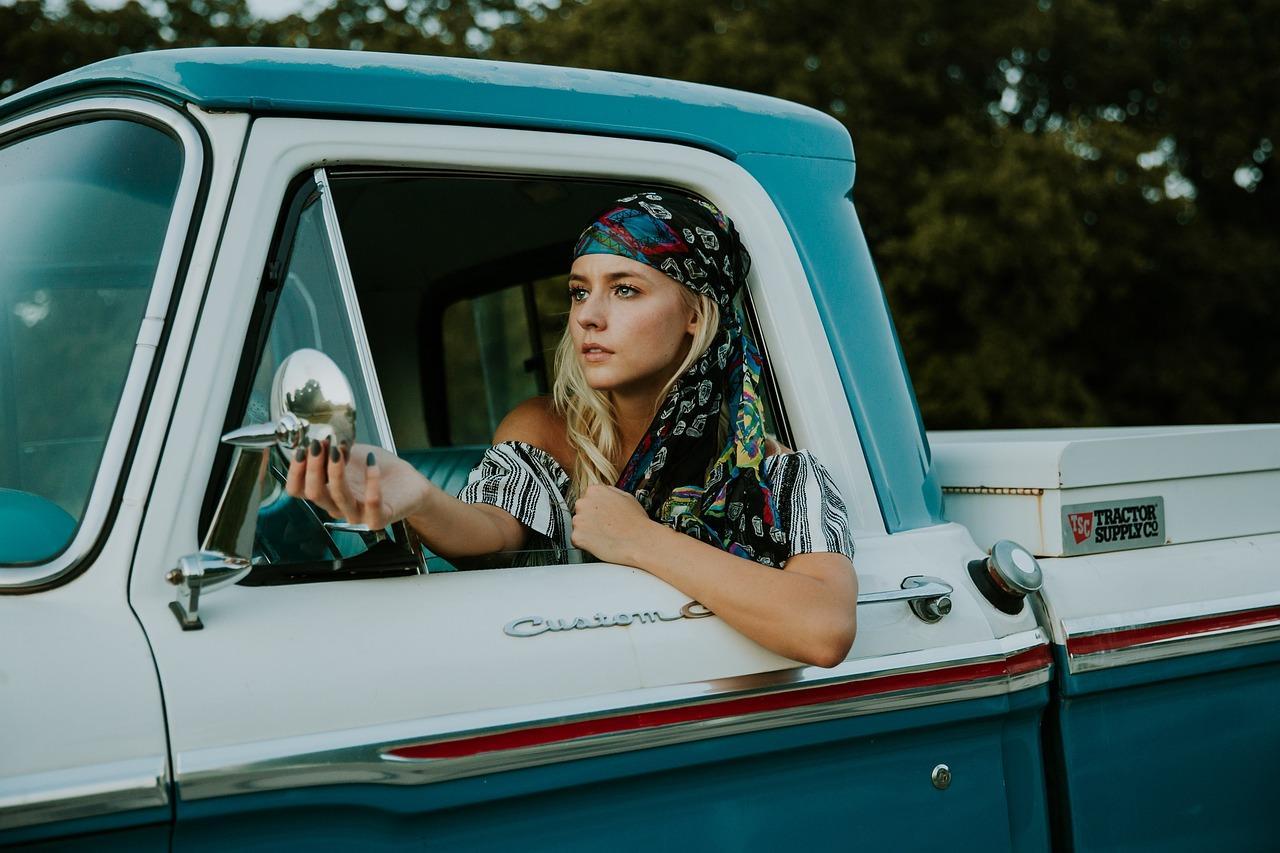 Free Woman Truck photo and picture