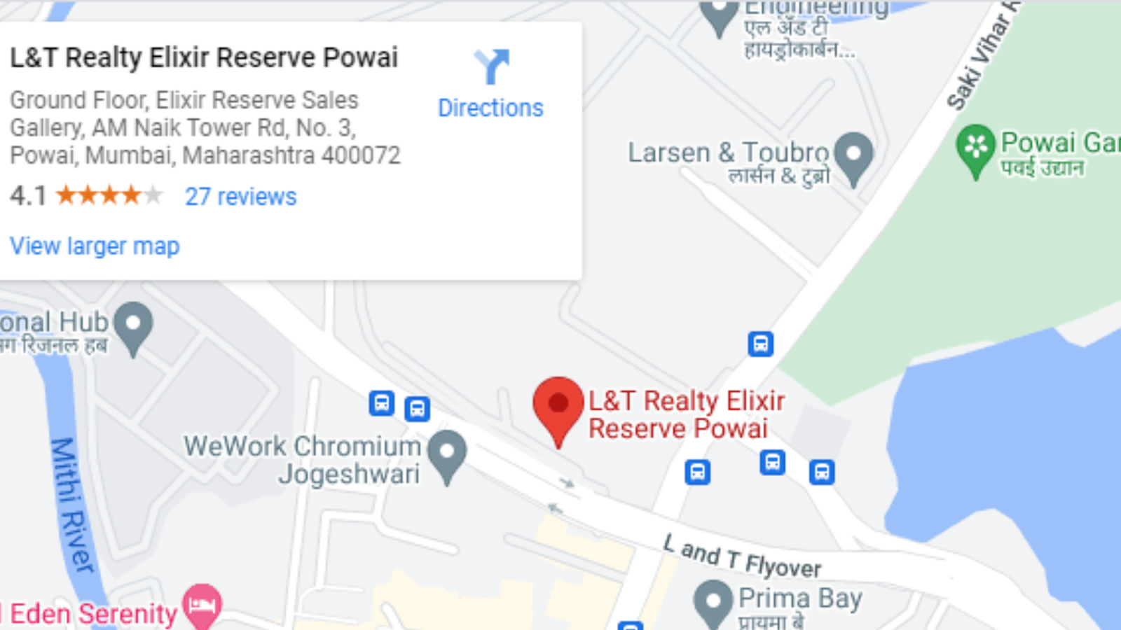 The best location for your luxury lifestyle and best for your future will be The Elixir Powai.