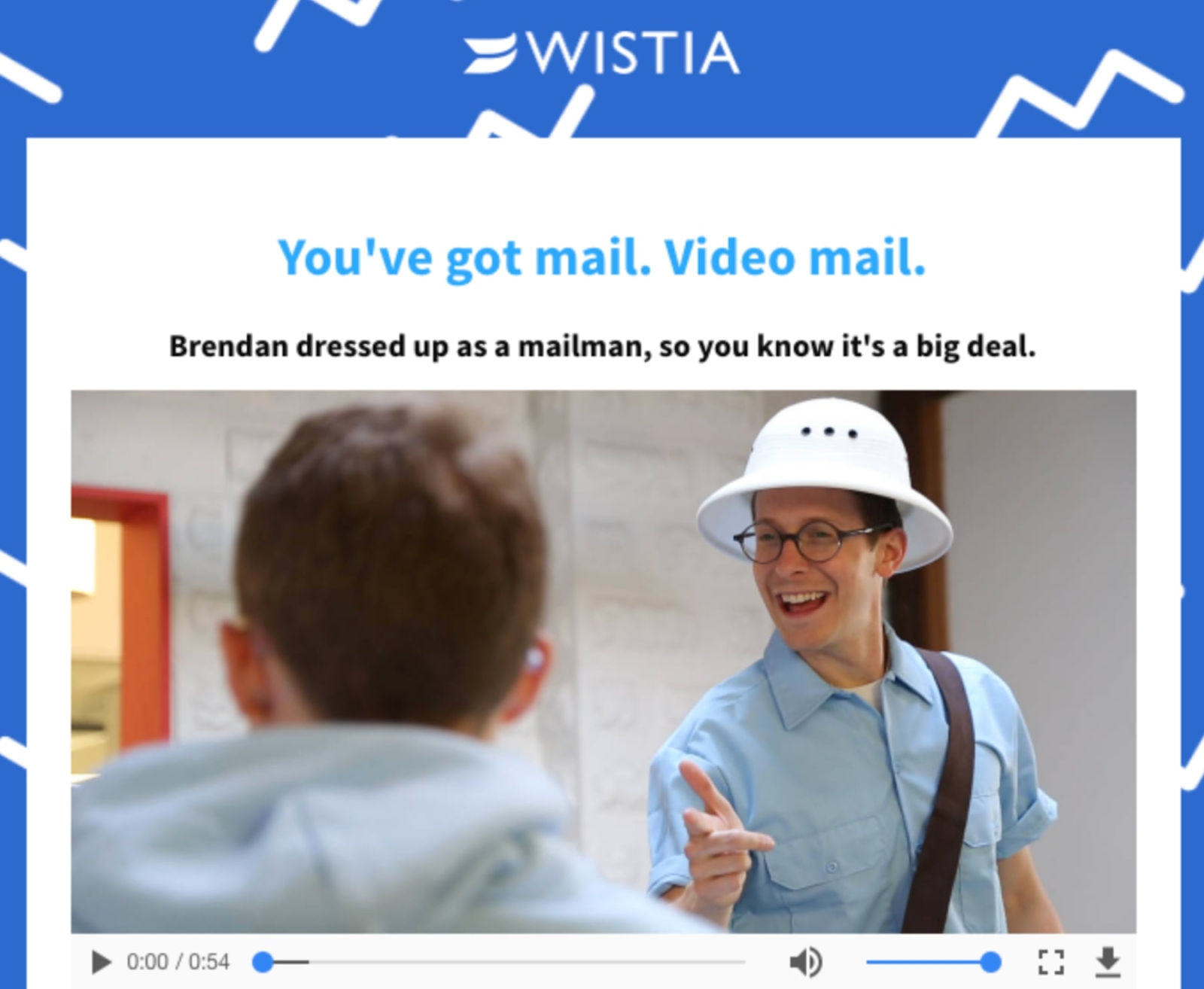 example of video email marketing