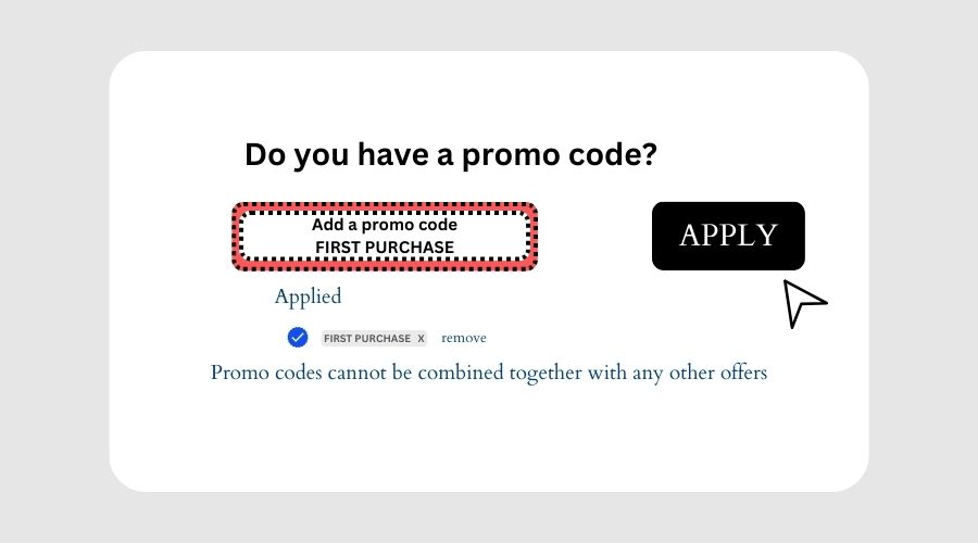 paste and apply the promo code on checkout box