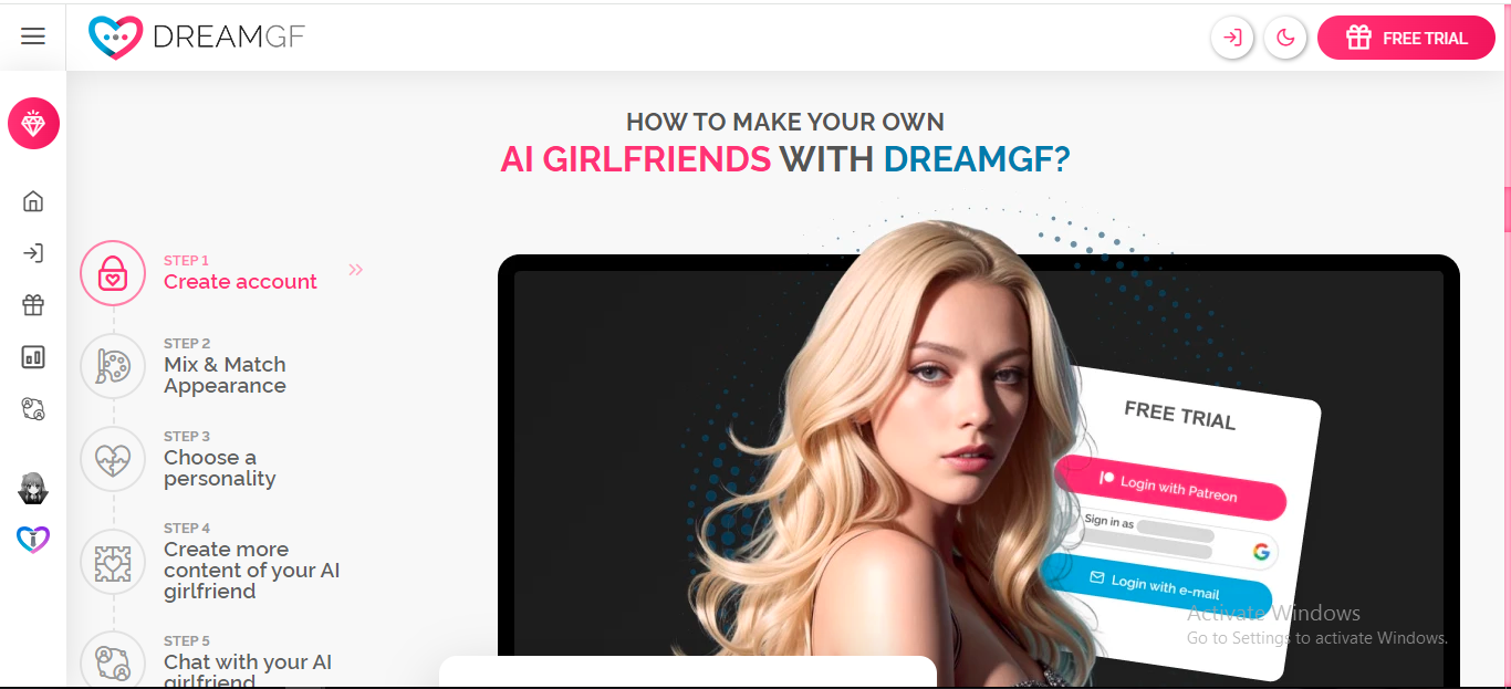 How to make your own AI girlfriends with DreamGF? 