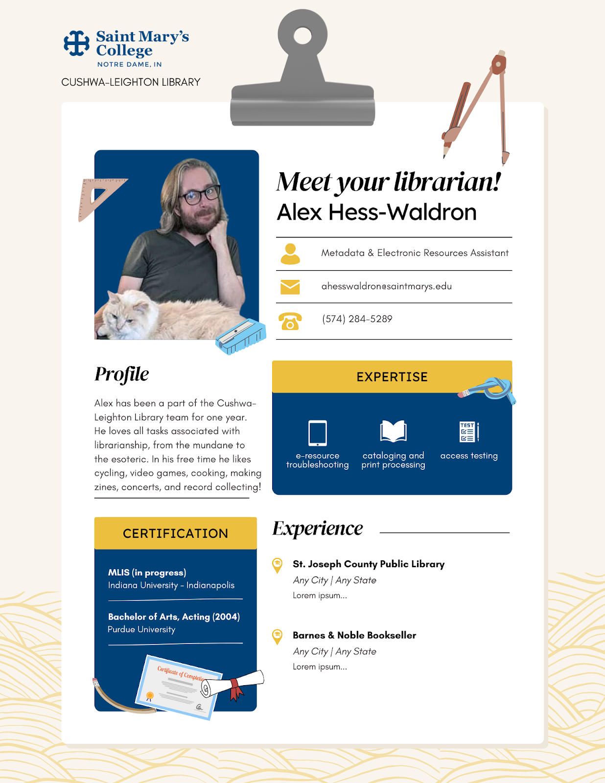 Librarian Profile Infographic