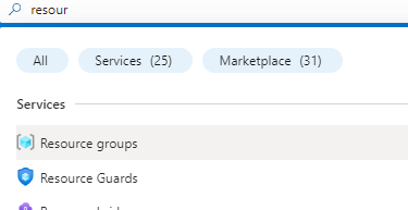 find resource groups in azure