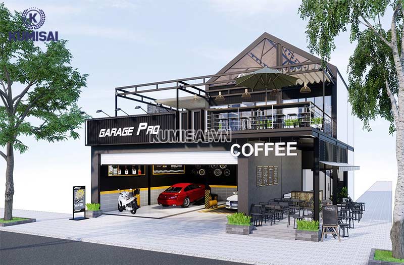 Tăng doanh thu với mô hình vừa rửa xe, vừa làm quán cafe