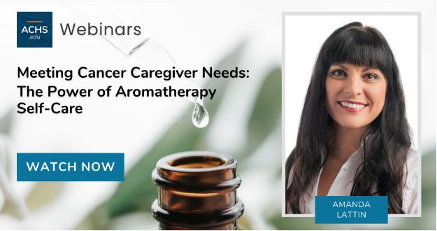 Aromatherapy for caregiver burden watch webinar now