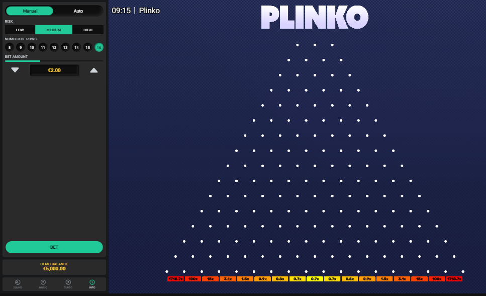 Jogar online Plinko