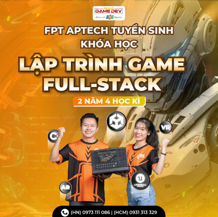 Khóa học lập trình game tại FPT Aptech