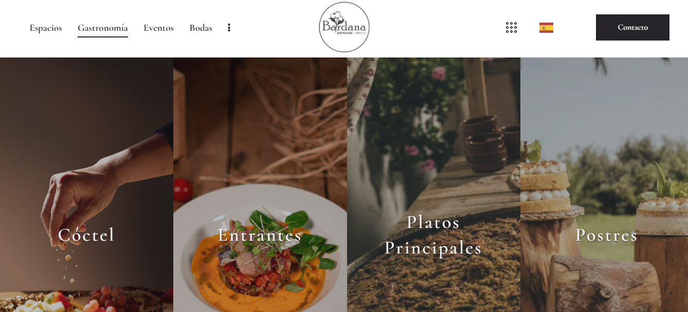 Catering para eventos en España con servicio de cócteles y barra libre.
