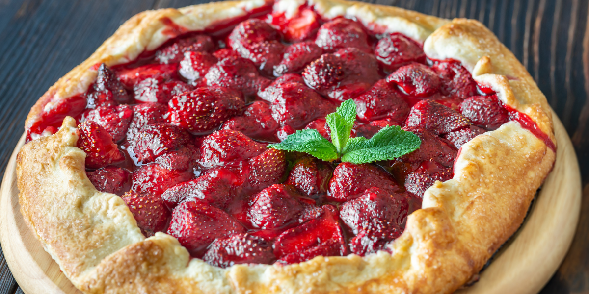 Lilac Strawberry Galette