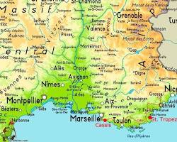 Image of Menton, France map