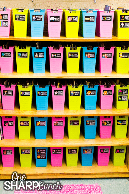 Check out this classroom reveal with the brightly colored classroom décor and the amazing classroom organization! Everything has a place! So many classroom ideas to get you organized for back to school!